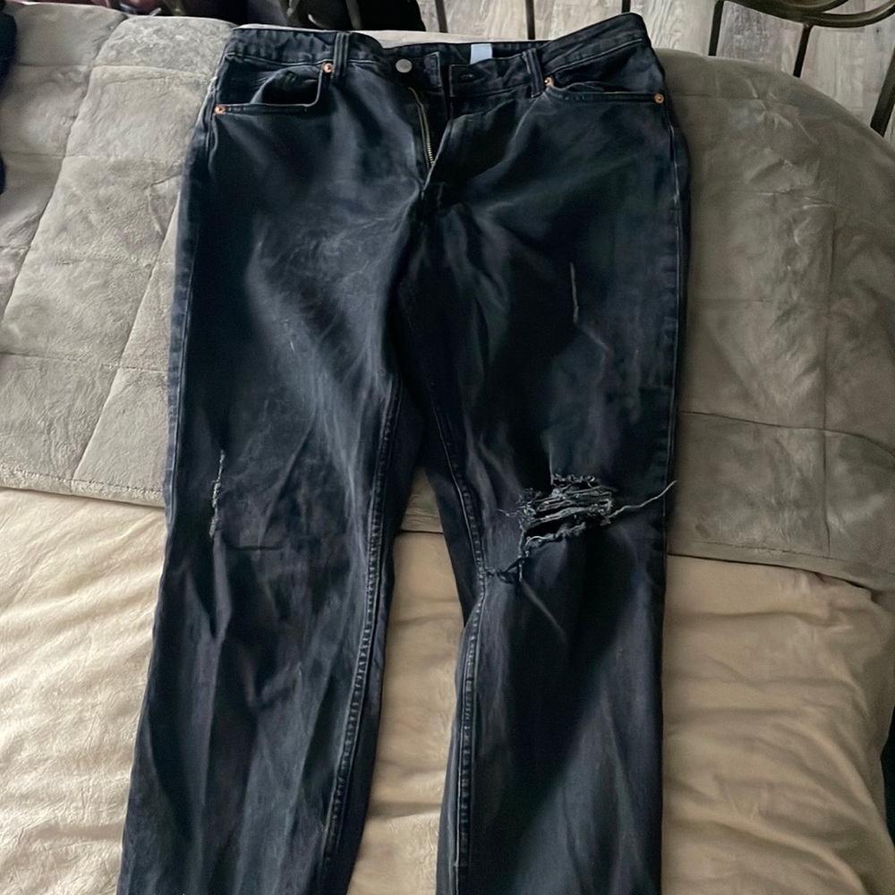 Black H&M straight leg jeans